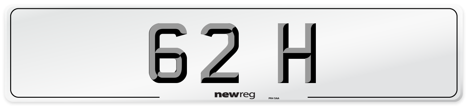 62 H Number Plate from New Reg